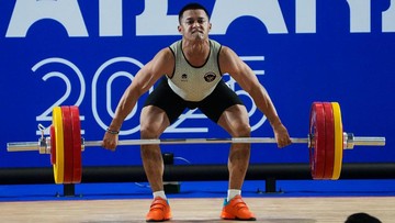 Update Eksklusif Olahraga CNN : Profil Rizki Juniansyah, Peraih Emas SEA Games dan Pemecah Rekor Dunia