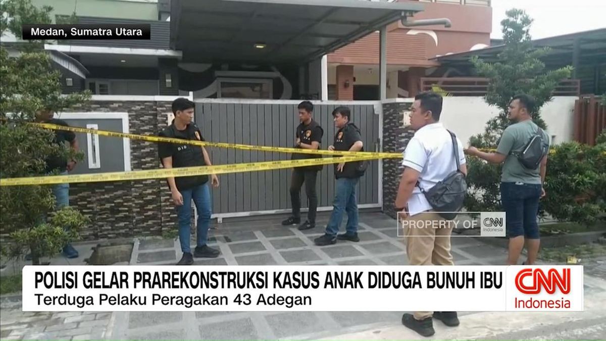 VIDEO: Kasus Anak Diduga Bunuh Ibu, Polisi Gelar Prarekonstruksi