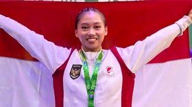 Atlet Wushu Patricia Sumbang Emas ke-44 Indonesia di SEA Games