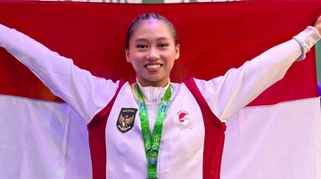 Berita Panas dari Dunia Sport CNN : Atlet Wushu Patricia Sumbang Emas ke-44 Indonesia di SEA Games