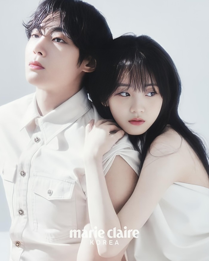 Cinta Cho Yi Hyun terhadap Choo Young Woo di drama 'Head Over Heels' semurni konsep foto pemotretan keduanya di edisi majalah Marie Claire yang serba putih dan disorot cahaya terang menyilaukan, Beauties./ Foto: instagram.com/marieclairekorea