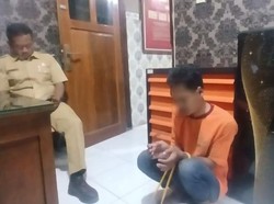 Badut Curi Motor di Pasuruan Babak Belur Dimassa Warga