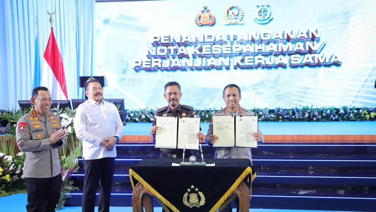 Kapolri-Jaksa Agung Teken MoU, Samakan Persepsi KUHP dan KUHAP Baru