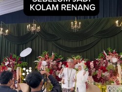 Viral! Pernikahan Kebanjiran, Dekorasi Mendadak Jadi Kolam Renang