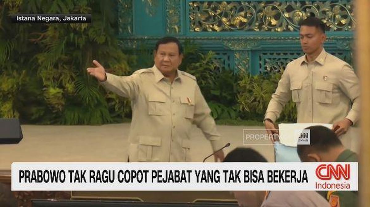 VIDEO: Prabowo Tak Ragu Copot Pejabat yang Tak Bisa Bekerja