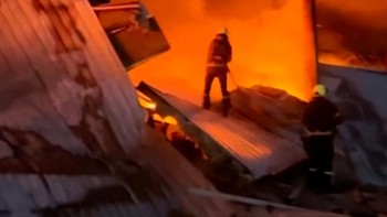 Penampakan Gudang Penyimpanan di Ukraina usai Diserang Drone Rusia