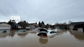 Rekaman Drone Kota Pacific di Washington AS Terendam Banjir