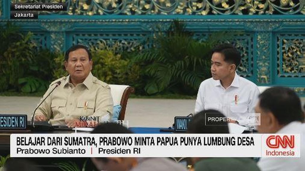 VIDEO: Belajar Dari Sumatra, Prabowo Minta Papua Punya Lumbung Desa