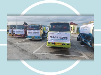 Respon Krisis Pascabanjir Bandang, BSI Berangkatkan 25 Tangki Air Bersih ke Aceh