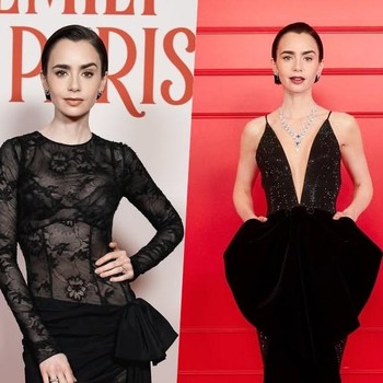 Sederet Gaya Lily Collins di Tur Promo Emily in Paris Season 5, Gaun Couture hingga Tailored Suit