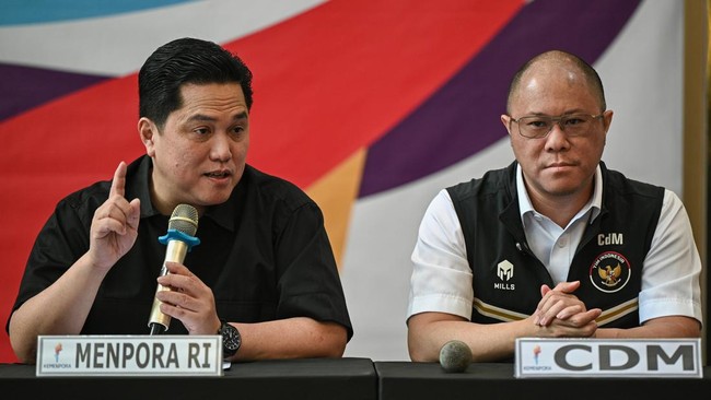 Menpora Erick Thohir memberikan pujian atas perjuangan atlet setelah kontingen Indonesia mencapai target SEA Games 2025 dengan meraih 80 medali emas.