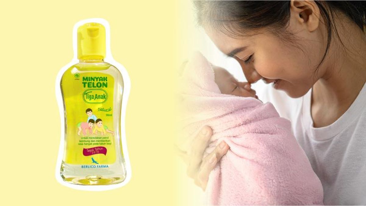 Minyak Telon Tiga Anak, Nyamankan Bayi dengan Sentuhan Alami