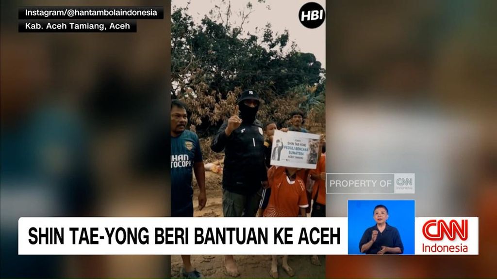 VIDEO: Shin Tae-yong Salurkan Bantuan ke Aceh
