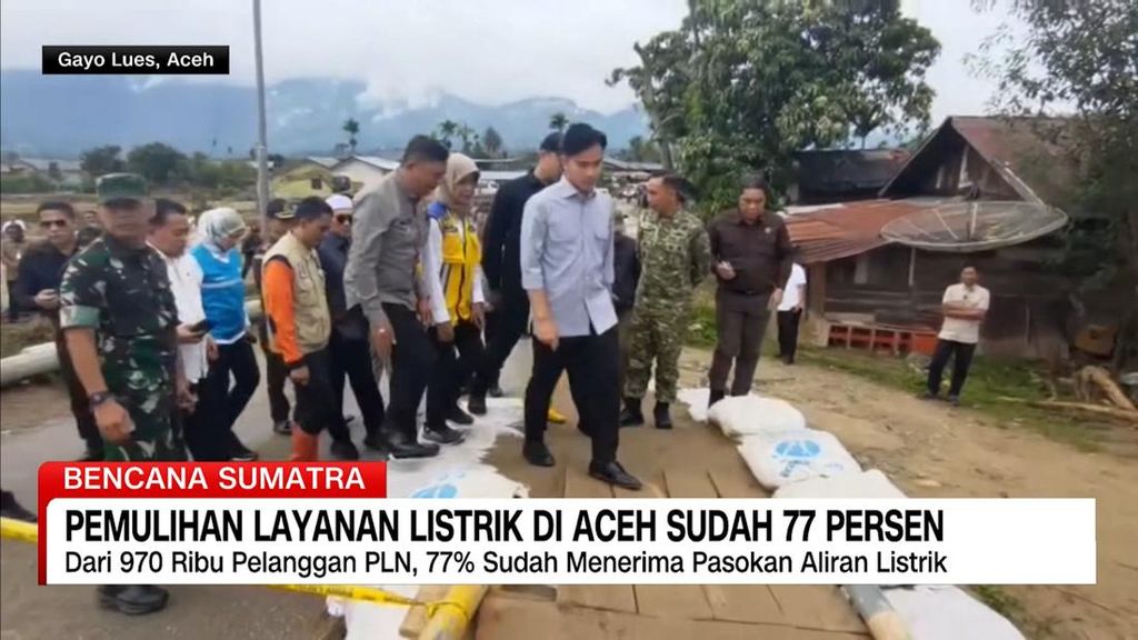 VIDEO: Pemulihan Listrik di Aceh Capai 77 Persen
