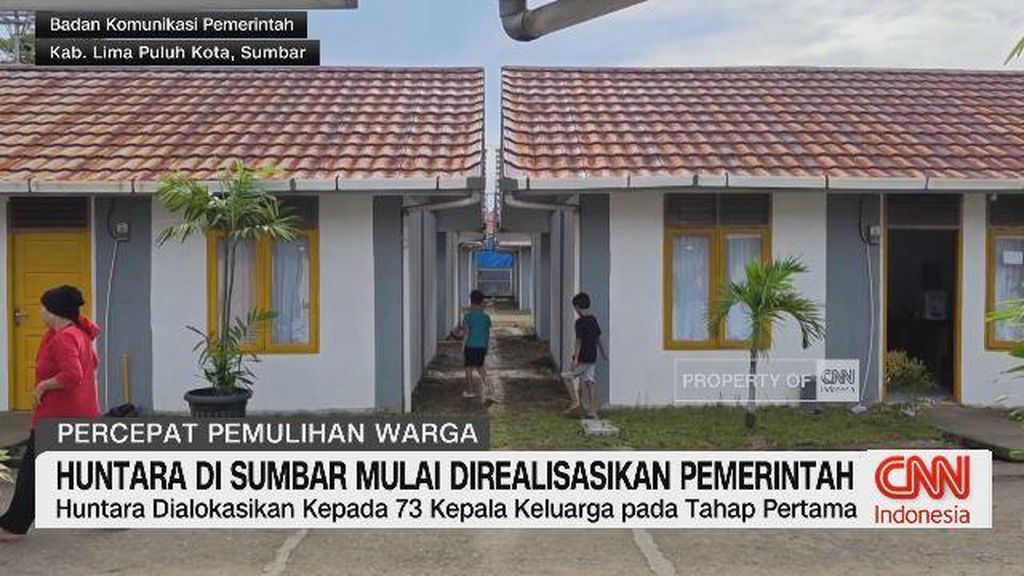 VIDEO: Huntara di Sumbar Mulai Direalisasikan Pemerintah