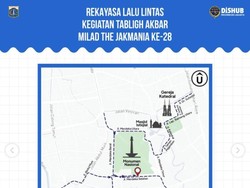 Tabligh Akbar Milad The Jakmania di Monas, Ini Rute dan 8 Lokasi Parkirnya