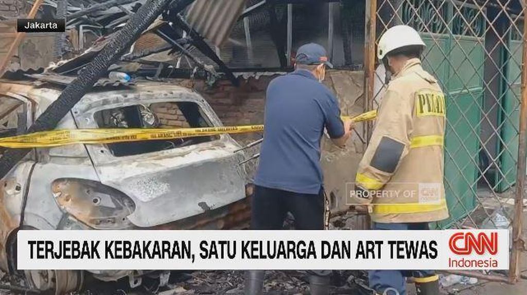 VIDEO: Terjebak Kebakaran, Satu Keluarga dan ART Tewas
