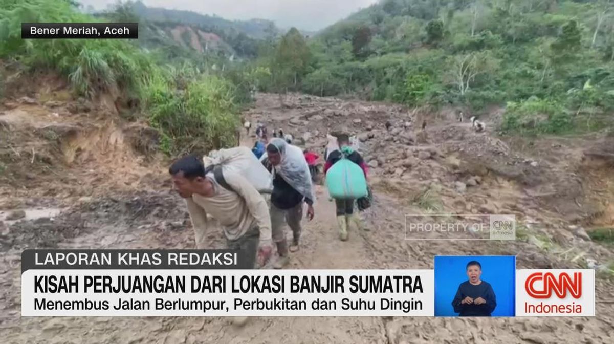 VIDEO: Kisah Perjuangan Korban Banjir di Utara Sumatra