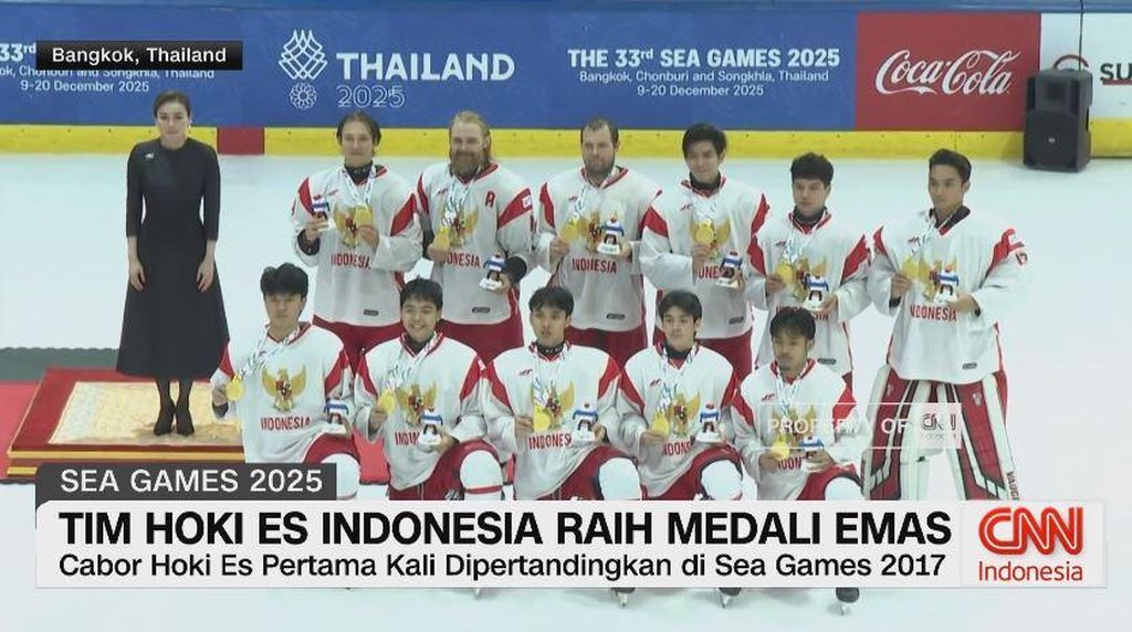 VIDEO: Sejarah Baru, Hoki Es Indonesia Raih Emas SEA Games 2025