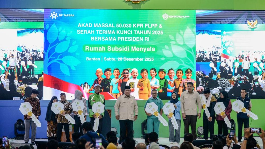 Prabowo di Akad Massal Rumah Subsidi: Saya Sadar Perjalanan Masih Jauh