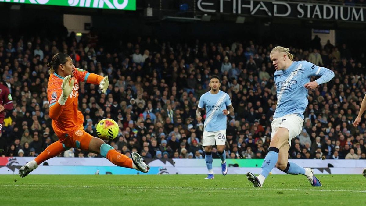 Hasil Liga Inggris: Haaland Brace, Man City Gilas West Ham 3-0