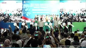 Momen Prabowo Hadiri Akad Massal Rumah Subsidi di Serang, Banten