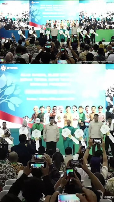 Momen Prabowo Hadiri Akad Massal Rumah Subsidi di Serang, Banten