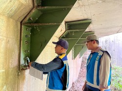Duh! Baut Girder Jembatan Tol Kali Pepe Banyak yang Hilang Diduga Dicolong