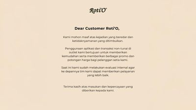 Roti O Ungkap Alasan Terapkan Cashless usai Viral Tolak Uang Tunai