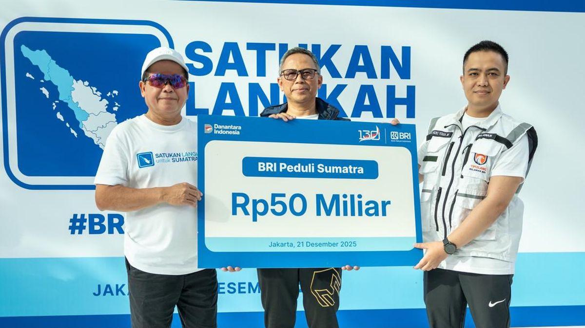 BRI Gelar "Satukan Langkah untuk Sumatra", Himpun Donasi Rp50 Miliar
