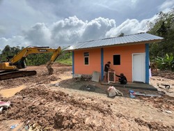 Hunian Sementara Korban Bencana di Taput Mulai Dibangun, Begini Wujudnya