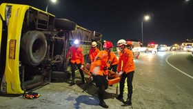 16 Tewas, Bus Cahaya Trans Berangkat dari Jatiasih Menuju Yogyakarta