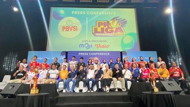 Proliga akan digelar pada 8 Januari hingga 26 April 2026 mendatang. Berikut jadwal lengkap, format, dan daftar tim Proliga 2026.