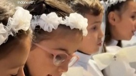 Momen Umat Kristen Gaza Rayakan Kelahiran Yesus Jelang Natal