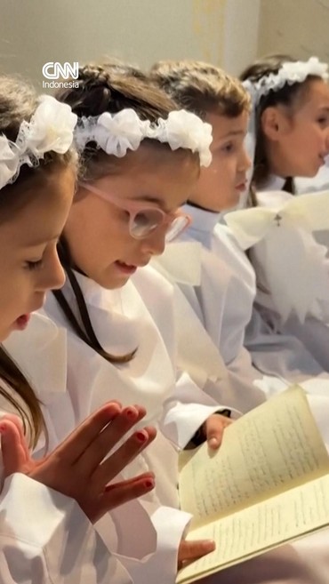 Momen Umat Kristen Gaza Rayakan Kelahiran Yesus Jelang Natal