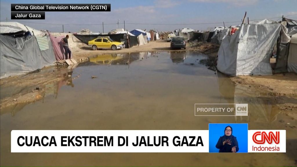 VIDEO: Cuaca Ekstrem di Jalur Gaza