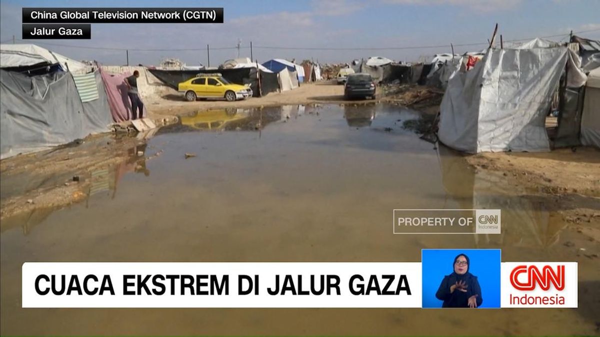 VIDEO: Cuaca Ekstrem di Jalur Gaza