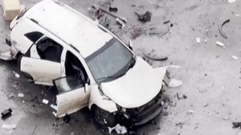 Penampakan Mobil Dibom yang Tewaskan Jenderal Rusia di Moskow