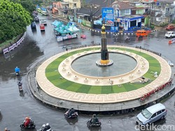 Wajah Baru Tugu Lampus Gentur Cianjur