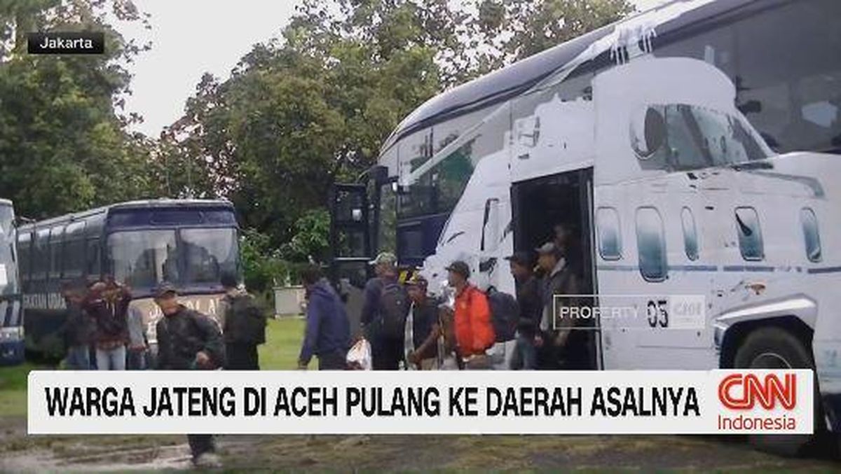 VIDEO: Warga Jateng di Aceh Pulang ke Daerah Asalnya
