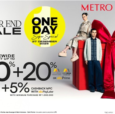 Jangan Lewatkan Promo Akhir Tahun METRO One Day Super Special Digelar 27 Desember