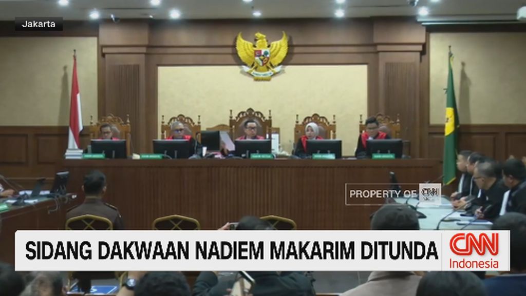 VIDEO: Sidang Dakwaan Nadiem Makarim Ditunda