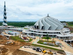 Tinggal Finishing, Masjid Negara di IKN Hampir Rampung