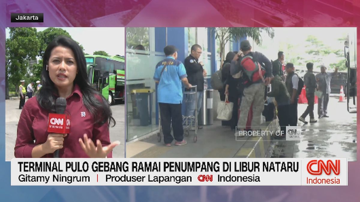 VIDEO: Terminal Pulo Gebang Ramai Penumpang di Libur Nataru