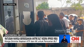 VIDEO: Ratusan Warga Berdesakan Antre BLT Kesra Rp900 Ribu