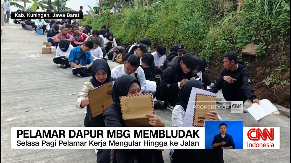 VIDEO: Ribuan Orang Antre Lamar Kerja di Dapur MBG
