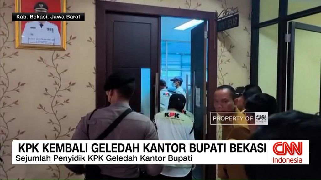 VIDEO: KPK Kembali Geledah Kantor Bupati Bekasi