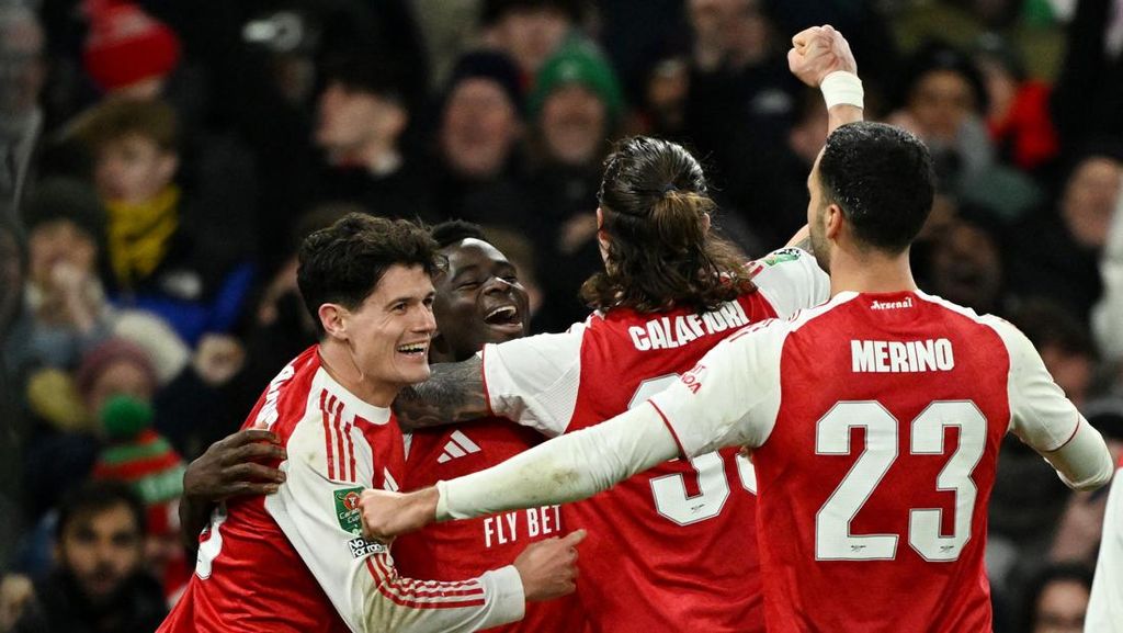 FOTO: Sorak-sorai Arsenal dan Kusut Masai Crystal Palace