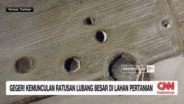 VIDEO: Geger Ratusan Lubang Besar Muncul Di Lahan Pertanian Turki