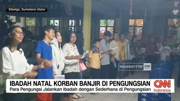 VIDEO: Ibadah Natal Korban Banjir di Pengungsian